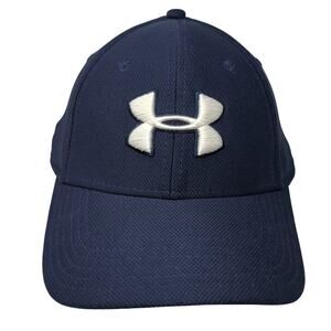 Under Armour Fitted Hat Blue XL Embroidered Logo UA Classic Fit Outdoor
